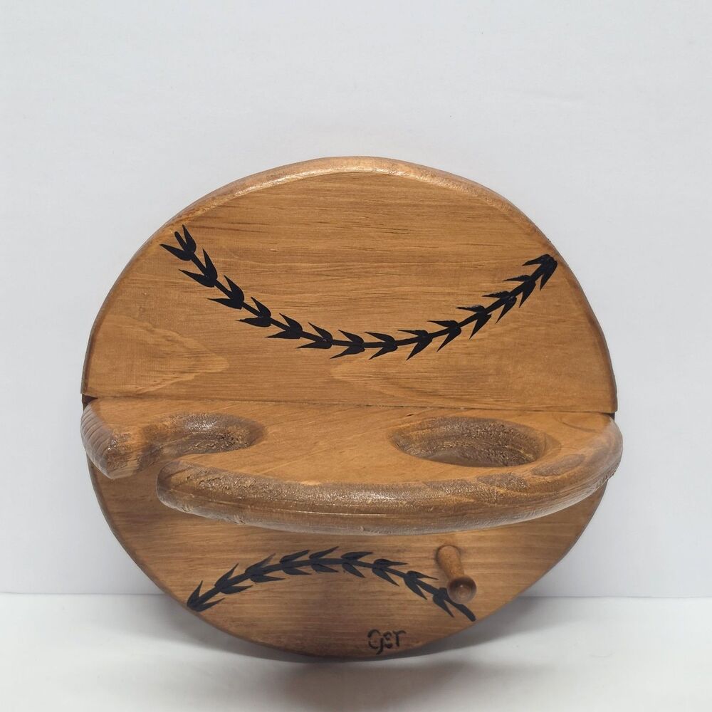 Vintage Baseball Hall of Fame Wooden Display For Bat Ball Hat Cap Or Glove